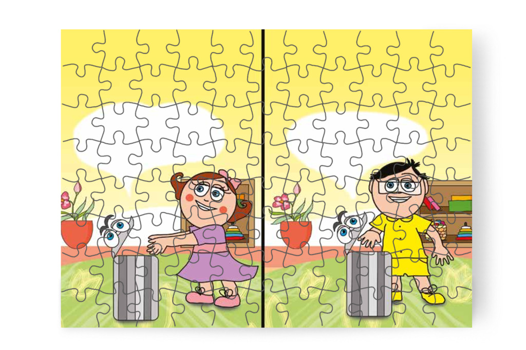 Natali és Tamás is sorra kerül – Egy hisztis nap puzzle, 88 darab [TC18-20-P88]