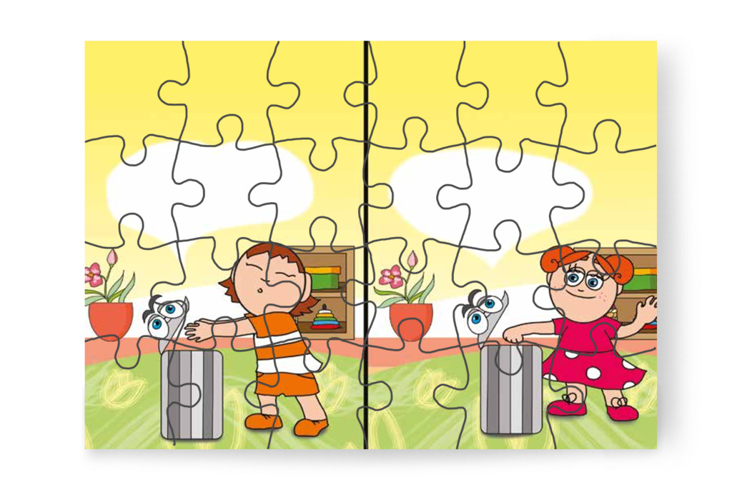 Ádám és Klára búcsút int a hisztinek – Egy hisztis nap puzzle, 24 darab [TC18-21-P24]