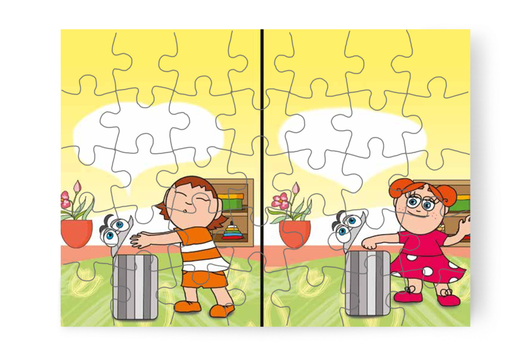 Ádám és Klára búcsút int a hisztinek – Egy hisztis nap puzzle, 35 darab [TC18-21-P35]