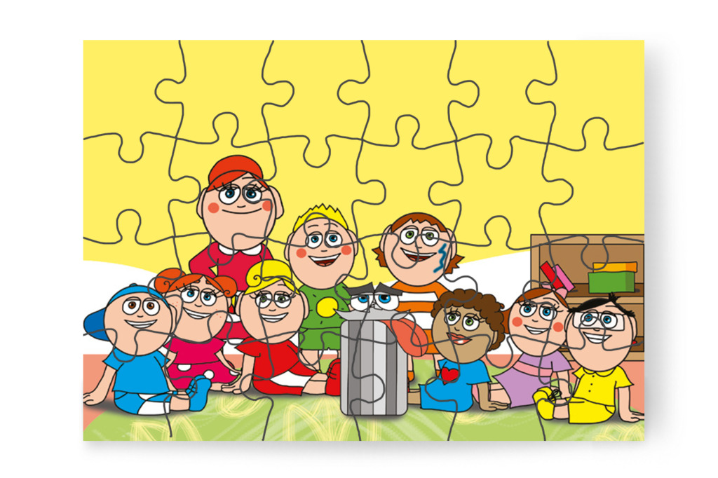 A Hisztikuka megtelik, a gyerekek mosolyognak – Egy hisztis nap puzzle, 24 darab [TC18-22-P24]