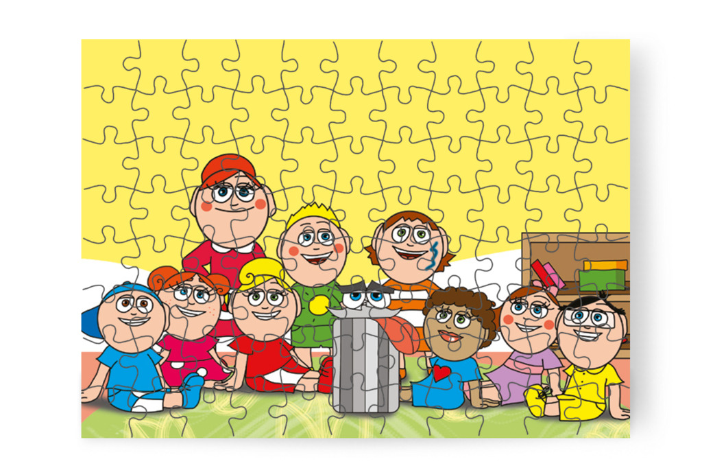 A Hisztikuka megtelik, a gyerekek mosolyognak – Egy hisztis nap puzzle, 88 darab [TC18-22-P88]