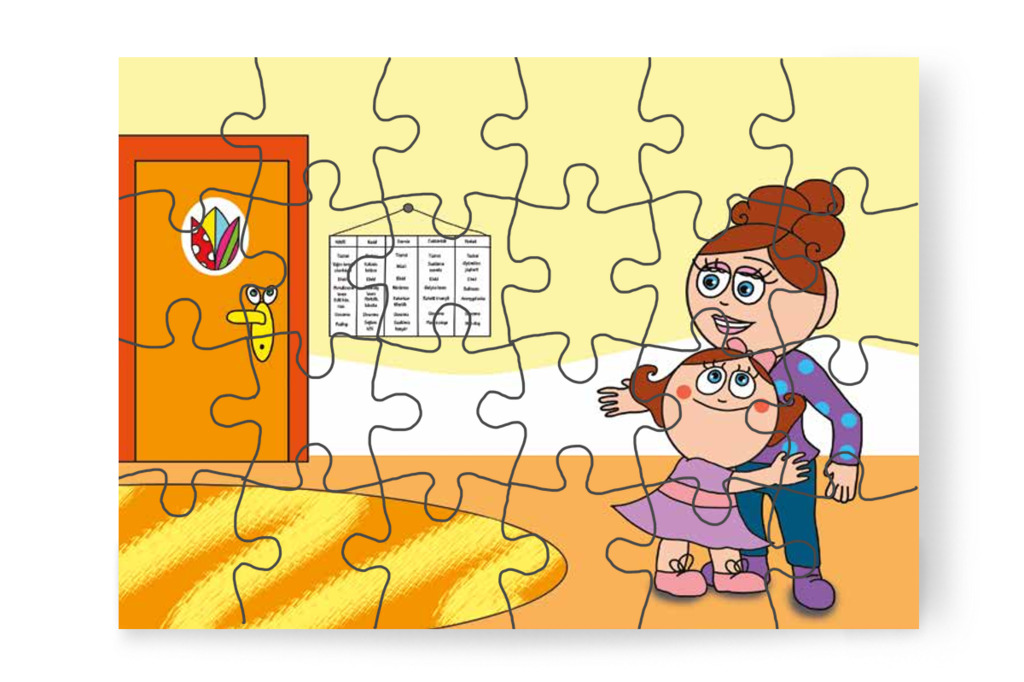Natali észreveszi a heti étlapot – Natali és az óvoda étlapja puzzle, 24 darab [TC19-03-P24]