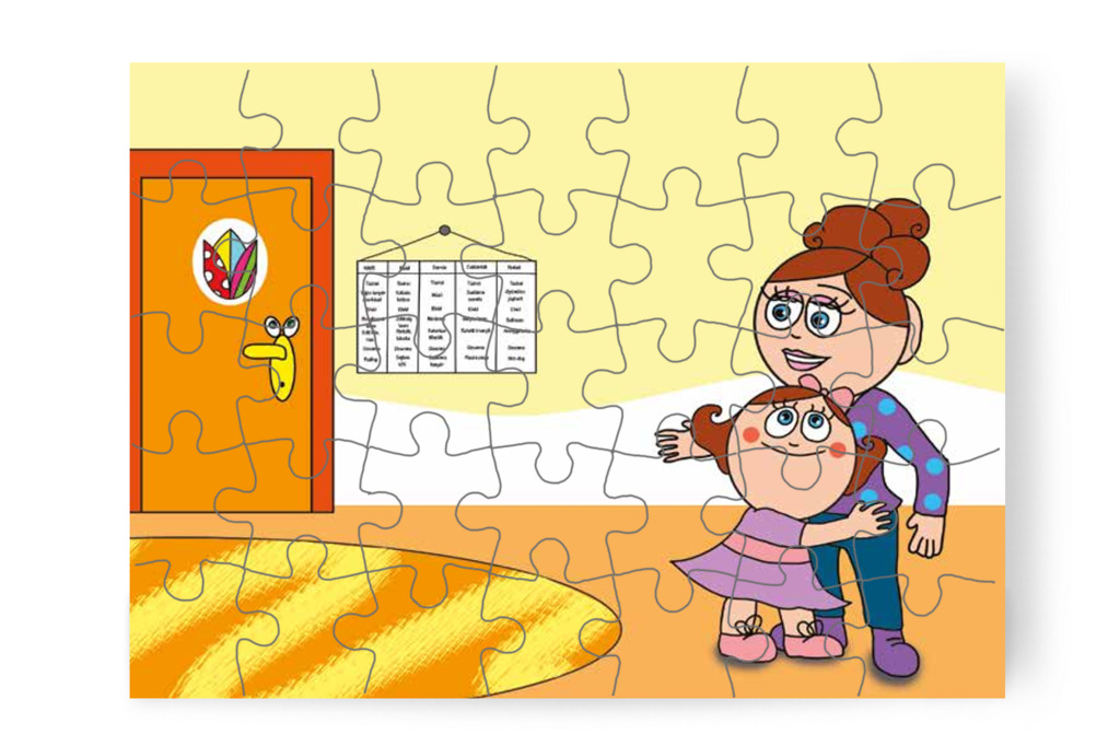 Natali észreveszi a heti étlapot – Natali és az óvoda étlapja puzzle, 35 darab [TC19-03-P35]