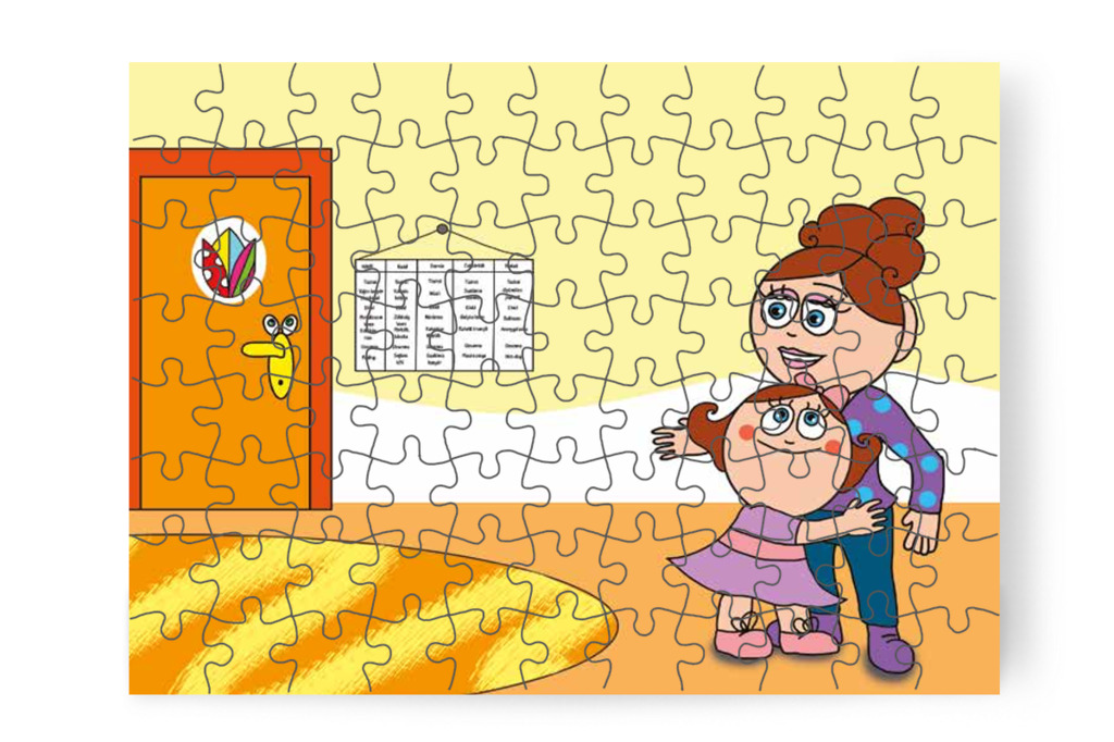 Natali észreveszi a heti étlapot – Natali és az óvoda étlapja puzzle, 88 darab [TC19-03-P88]