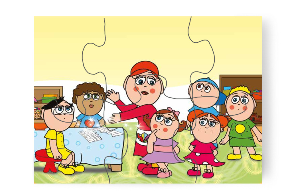 Óvónéni megjavítja az étlapot – Natali és az óvoda étlapja puzzle, 6 darab [TC19-17-P06]