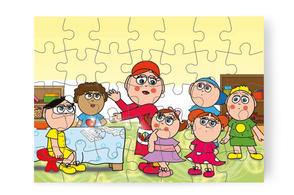 Óvónéni megjavítja az étlapot – Natali és az óvoda étlapja puzzle, 35 darab [TC19-17-P35]