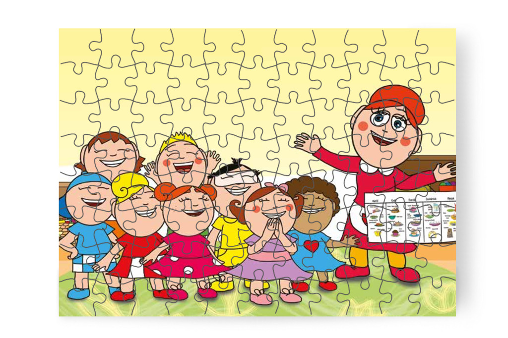 Az étlap visszakerül a helyére – Natali és az óvoda étlapja puzzle, 88 darab [TC19-23-P88]