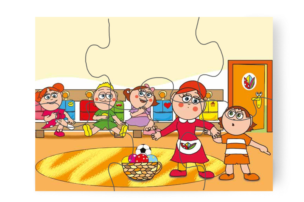 Ádám focizni szeretne az udvaron – Ádám és a focilabda puzzle, 6 darab [TC20-01-P06]