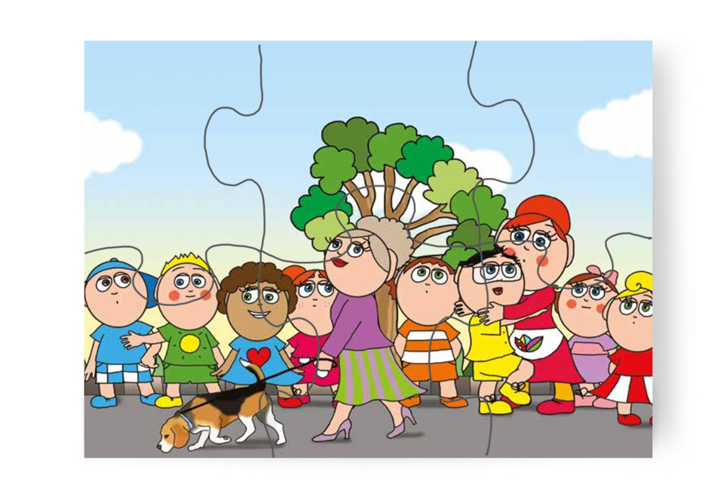 Tamás megijed a kutyustól – Tamás és a kutyusok puzzle, 6 darab [TC21-04-P06]