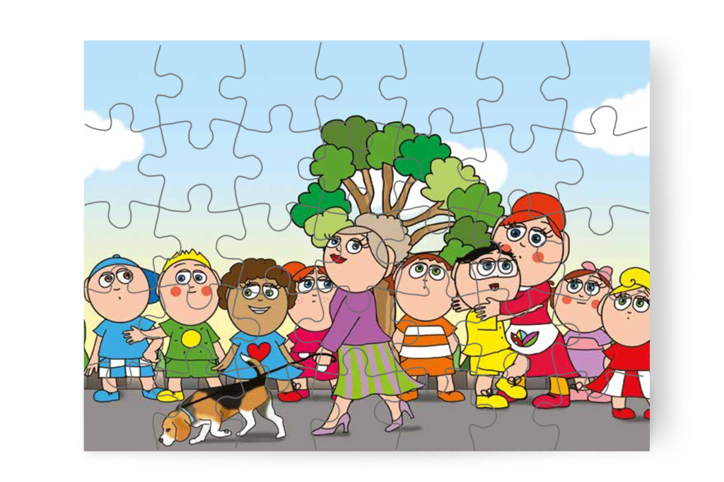 Tamás megijed a kutyustól – Tamás és a kutyusok puzzle, 35 darab [TC21-04-P35]