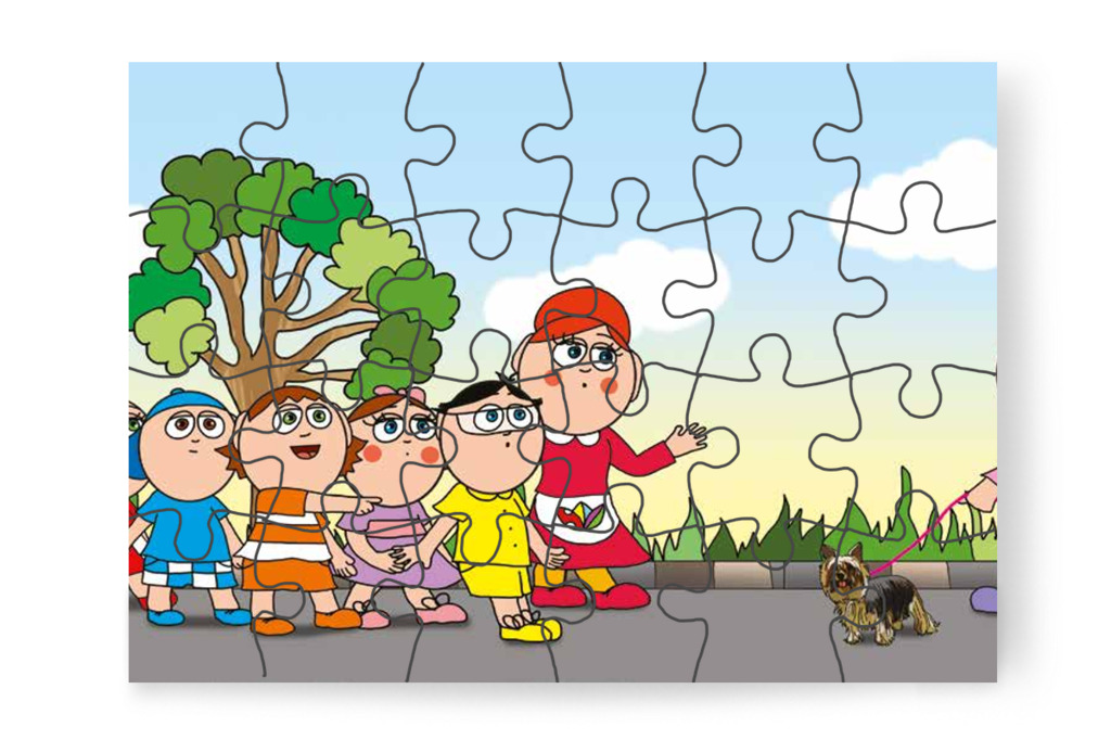 Ádám újabb kutyust vesz észre – Tamás és a kutyusok puzzle, 24 darab [TC21-09-P24]