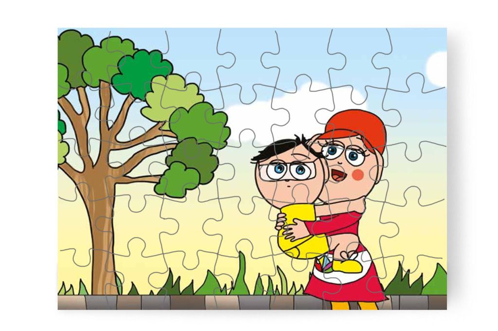Óvónéninek támad egy ötlete – Tamás és a kutyusok puzzle, 35 darab [TC21-11-P35]