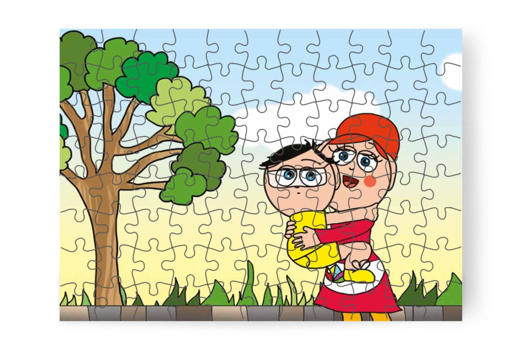 Óvónéninek támad egy ötlete – Tamás és a kutyusok puzzle, 88 darab [TC21-11-P88]