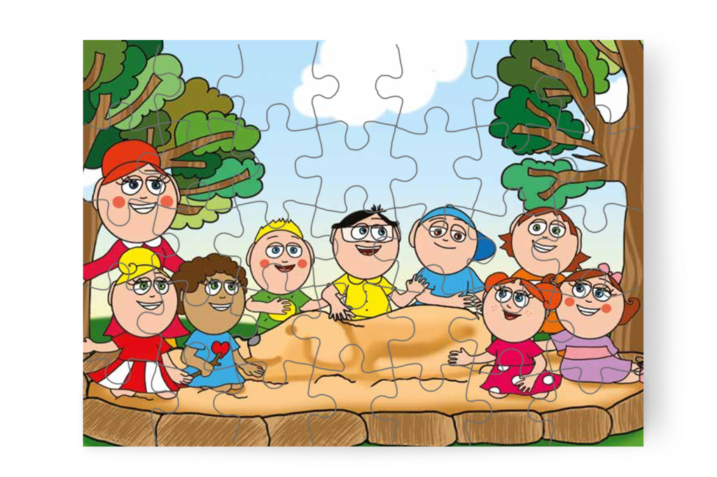 Tamás elmeséli a varázslatos sétát – Tamás és a kutyusok puzzle, 35 darab [TC21-22-P35]