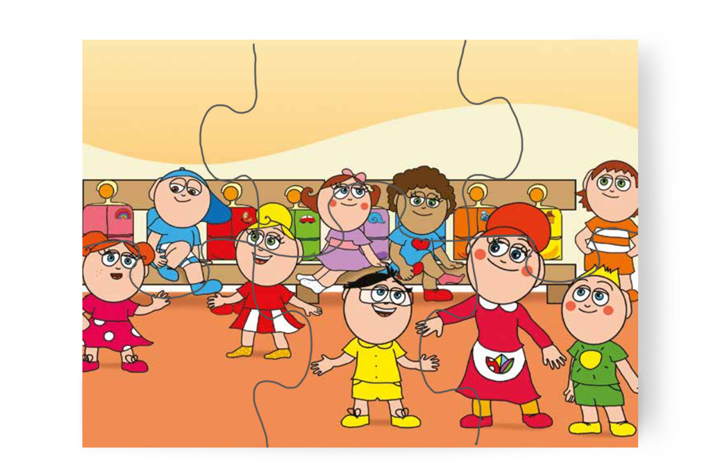 A csoport madárlesre készül – Klára és a hangos autó puzzle, 6 darab [TC22-01-P06]
