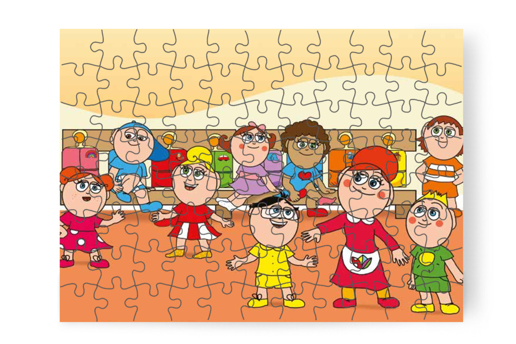 A csoport madárlesre készül – Klára és a hangos autó puzzle, 88 darab [TC22-01-P88]