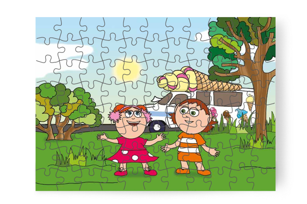 Ádám bocsánatot kér Klárától – Klára és a hangos autó puzzle, 88 darab [TC22-18-P88]