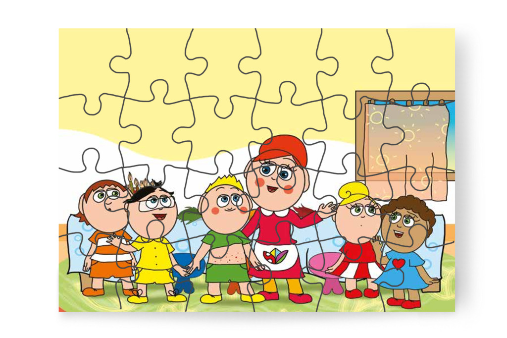 Óvónéni megnézi Patrik pocakját – Patrik és a kiütések puzzle, 24 darab [TC23-06-P24]