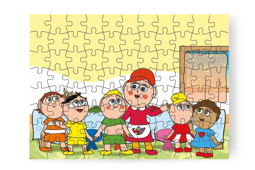 Óvónéni megnézi Patrik pocakját – Patrik és a kiütések puzzle, 88 darab [TC23-06-P88]