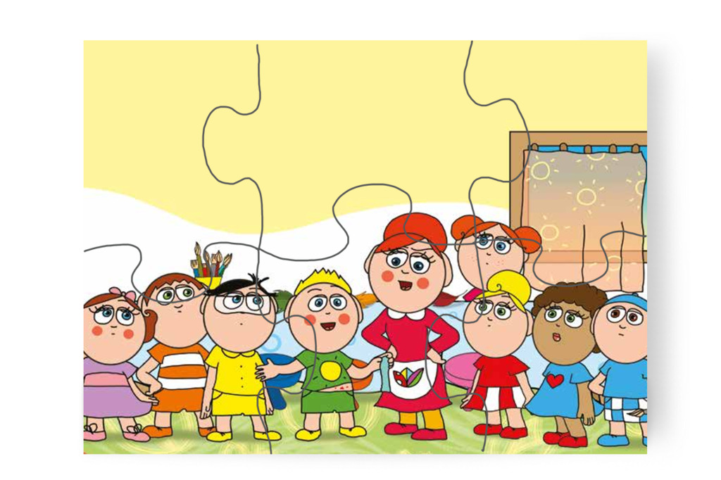 A pöttyökről kiderül, hogy festékből vannak – Patrik és a kiütések puzzle, 6 darab [TC23-07-P06]