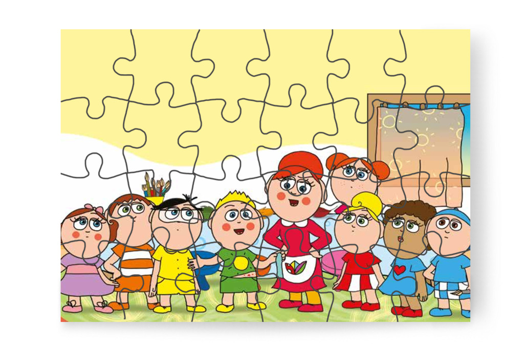 A pöttyökről kiderül, hogy festékből vannak – Patrik és a kiütések puzzle, 24 darab [TC23-07-P24]