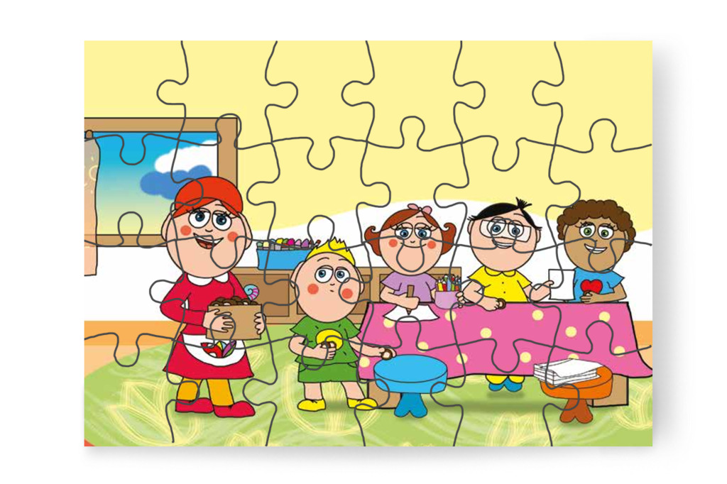 Másnap gesztenyéket rajzolnak – Patrik és a kiütések puzzle, 24 darab [TC23-08-P24]