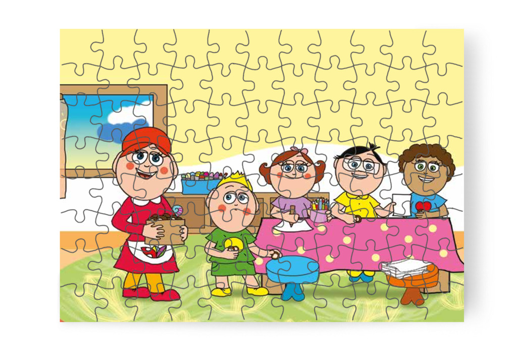 Másnap gesztenyéket rajzolnak – Patrik és a kiütések puzzle, 88 darab [TC23-08-P88]