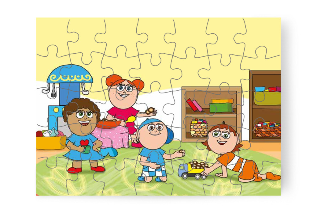 Gesztenyés játék a csoportszobában – Patrik és a kiütések puzzle, 35 darab [TC23-09-P35]