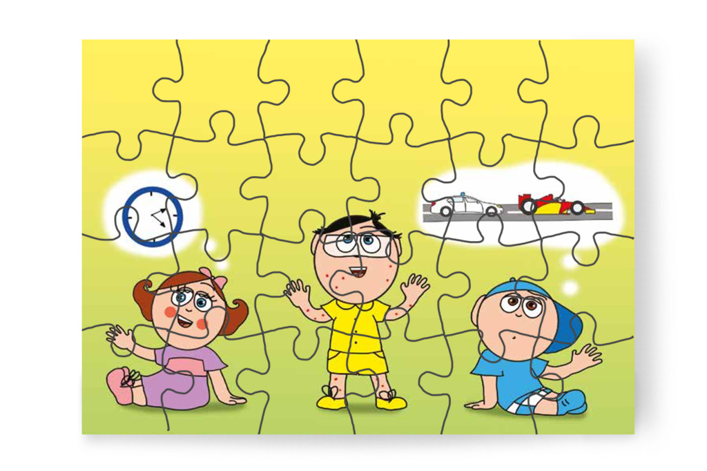 A barátoknak hiányzik Patrik – Patrik és a kiütések puzzle, 24 darab [TC23-14-P24]