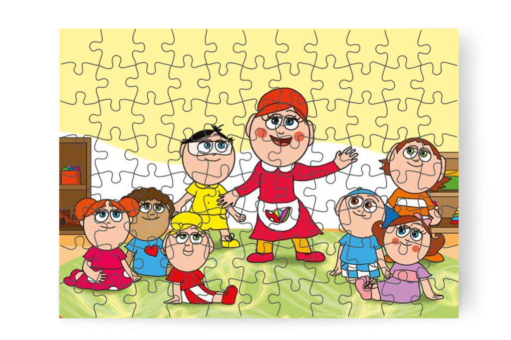 Óvónéni megnyugtatja a gyerekeket – Patrik és a kiütések puzzle, 88 darab [TC23-15-P88]