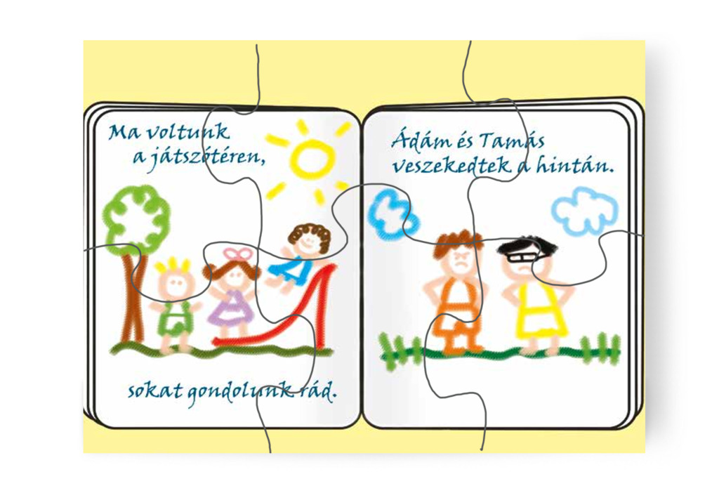 Patrikot is belerajzolják a füzetbe – Patrik és a kiütések puzzle, 6 darab [TC23-18-P06]
