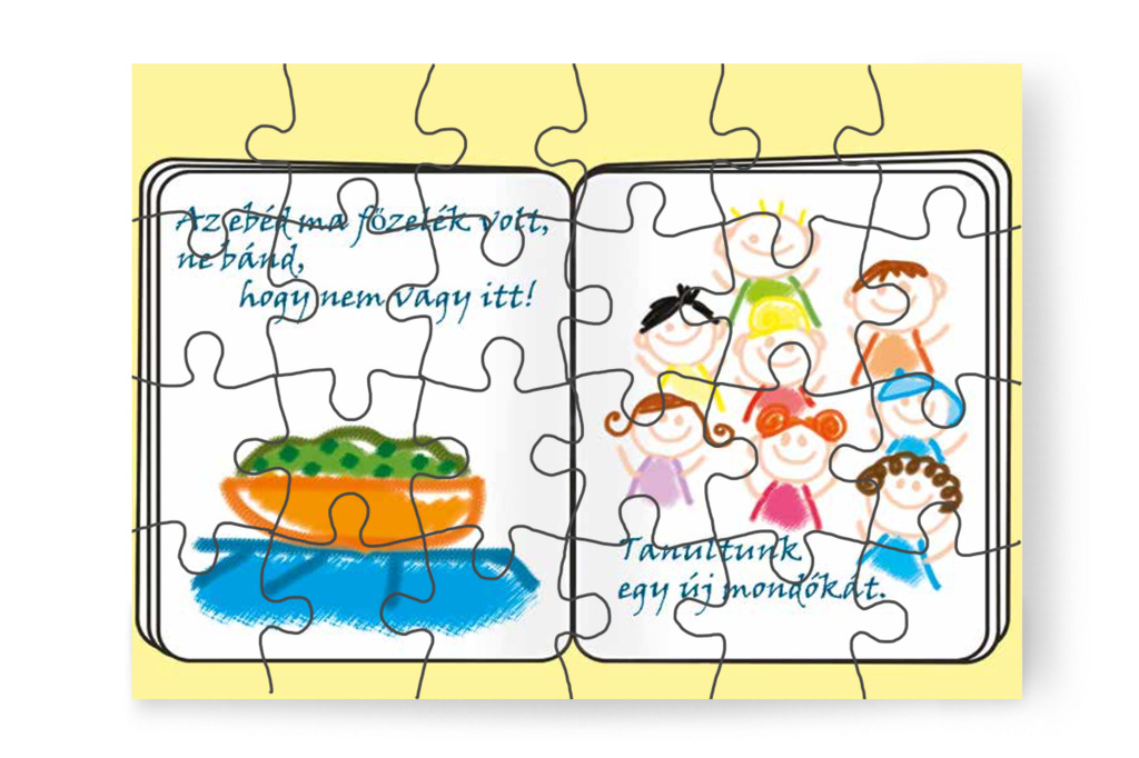 A füzetben az ebédről is mesélnek – Patrik és a kiütések puzzle, 24 darab [TC23-19-P24]