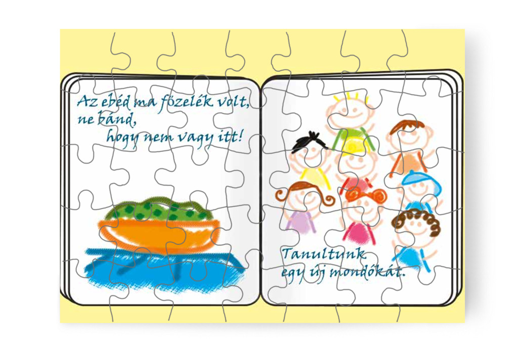 A füzetben az ebédről is mesélnek – Patrik és a kiütések puzzle, 35 darab [TC23-19-P35]