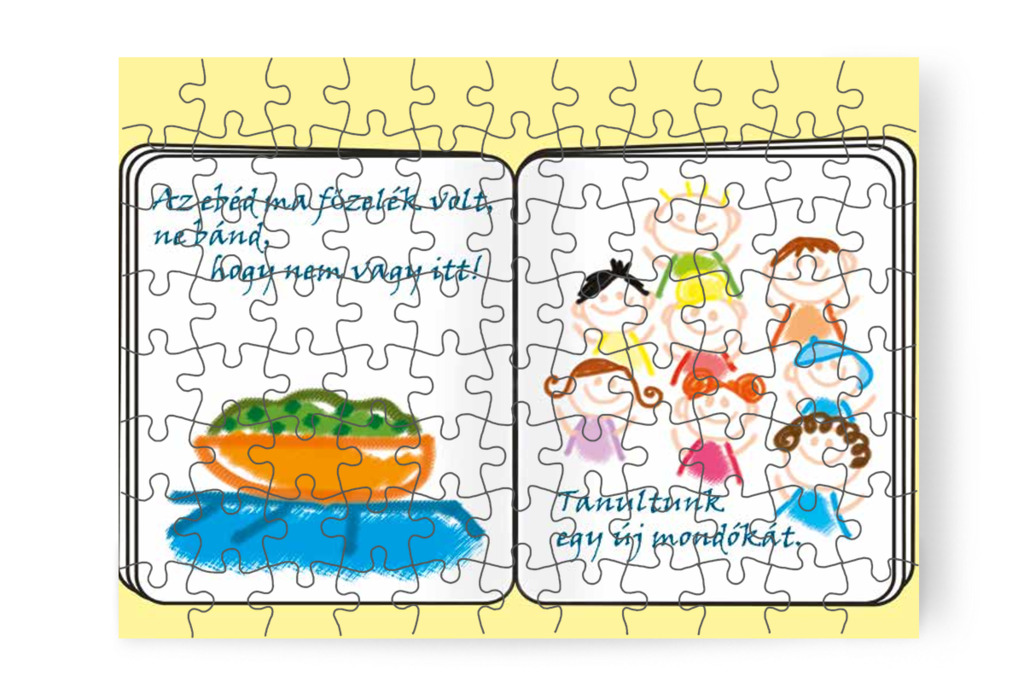 A füzetben az ebédről is mesélnek – Patrik és a kiütések puzzle, 88 darab [TC23-19-P88]