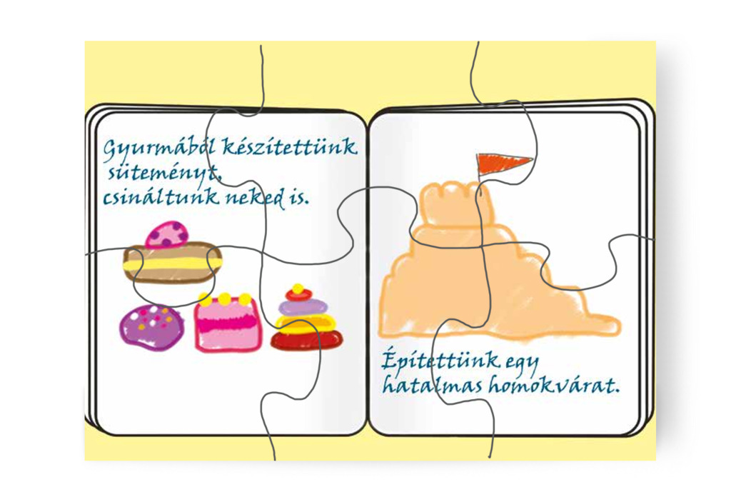 Sütemények és homokvár a rajzokon – Patrik és a kiütések puzzle, 6 darab [TC23-21-P06]