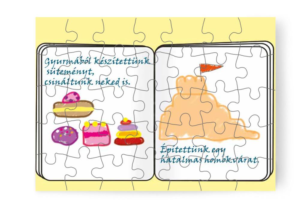 Sütemények és homokvár a rajzokon – Patrik és a kiütések puzzle, 35 darab [TC23-21-P35]