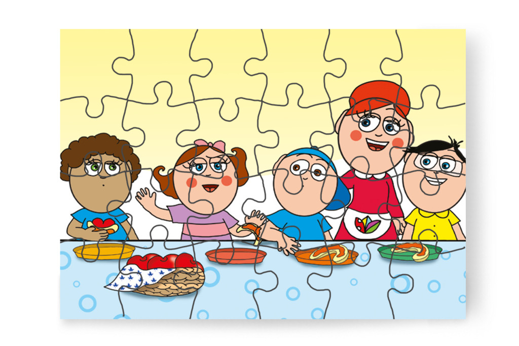 Márky könyöke a kiflibe ér – Márky szerelmes puzzle, 24 darab [TC24-02-P24]