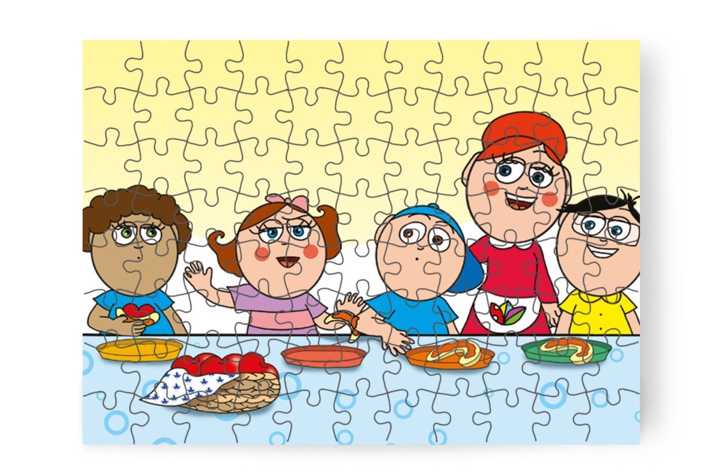 Márky könyöke a kiflibe ér – Márky szerelmes puzzle, 88 darab [TC24-02-P88]