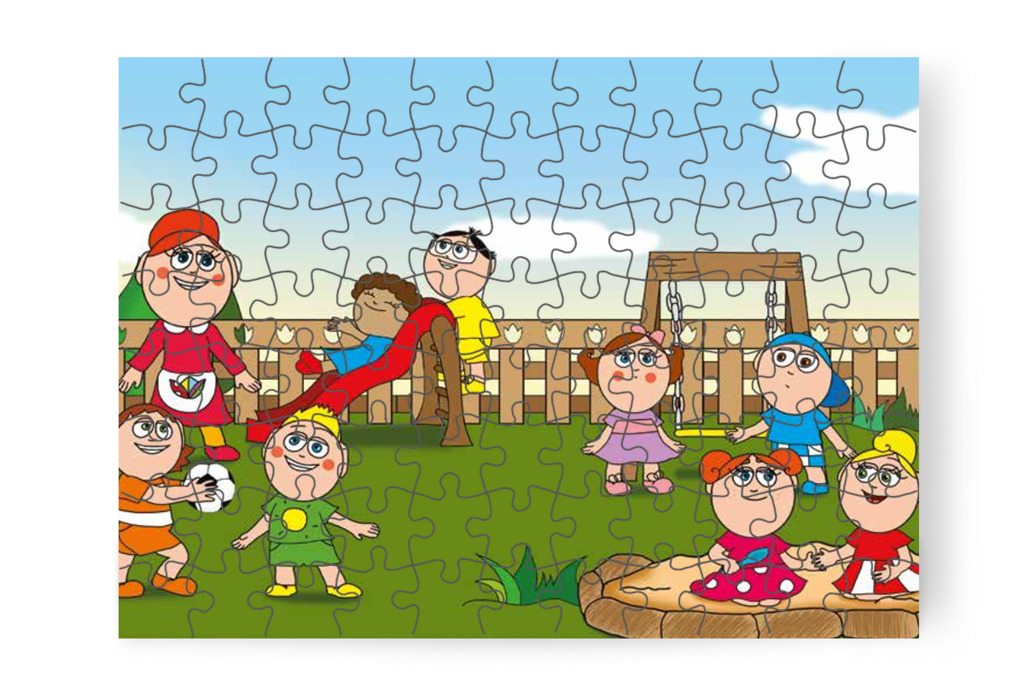 A gyerekek kimennek az udvarra – Márky szerelmes puzzle, 88 darab [TC24-03-P88]