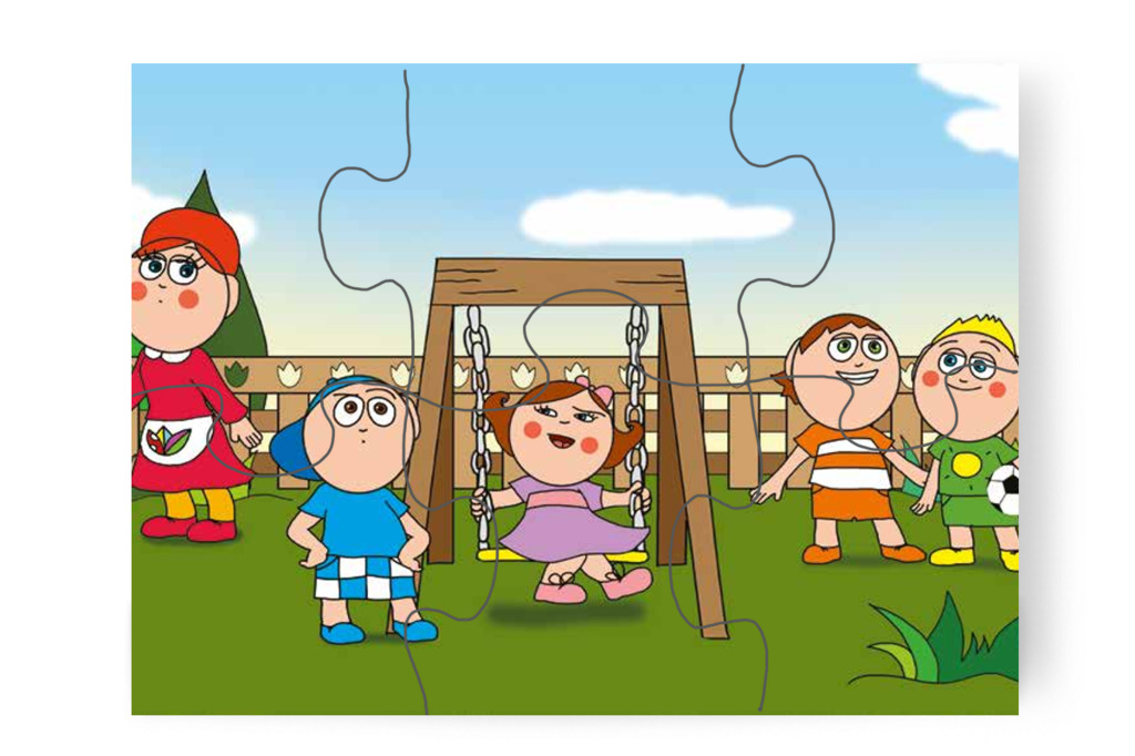 Natali ül először a hintába – Márky szerelmes puzzle, 6 darab [TC24-04-P06]