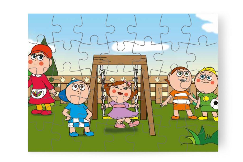 Natali ül először a hintába – Márky szerelmes puzzle, 35 darab [TC24-04-P35]