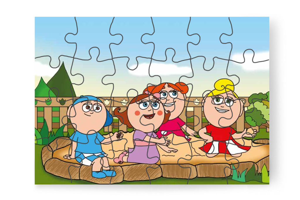 Márky bogarat tesz Natali hajába – Márky szerelmes puzzle, 24 darab [TC24-06-P24]