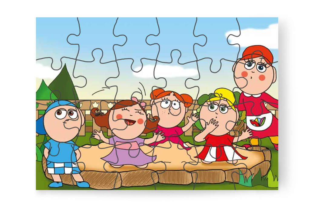 Natali megijed a hajában lévő bogártól – Márky szerelmes puzzle, 24 darab [TC24-07-P24]