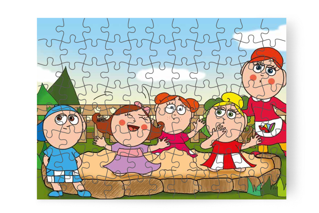 Natali megijed a hajában lévő bogártól – Márky szerelmes puzzle, 88 darab [TC24-07-P88]