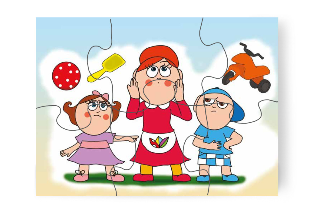 Márky és Natali egész délelőtt civakodnak – Márky szerelmes puzzle, 6 darab [TC24-10-P06]