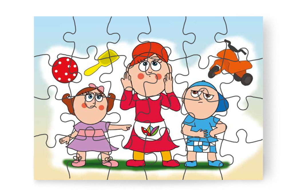 Márky és Natali egész délelőtt civakodnak – Márky szerelmes puzzle, 24 darab [TC24-10-P24]