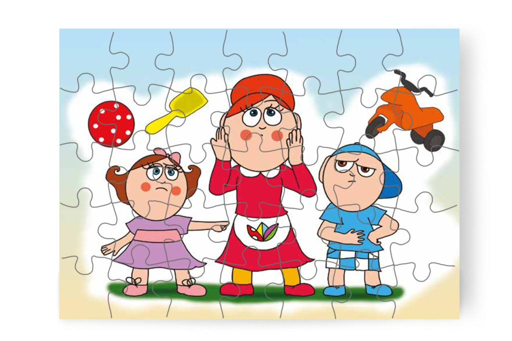 Márky és Natali egész délelőtt civakodnak – Márky szerelmes puzzle, 35 darab [TC24-10-P35]