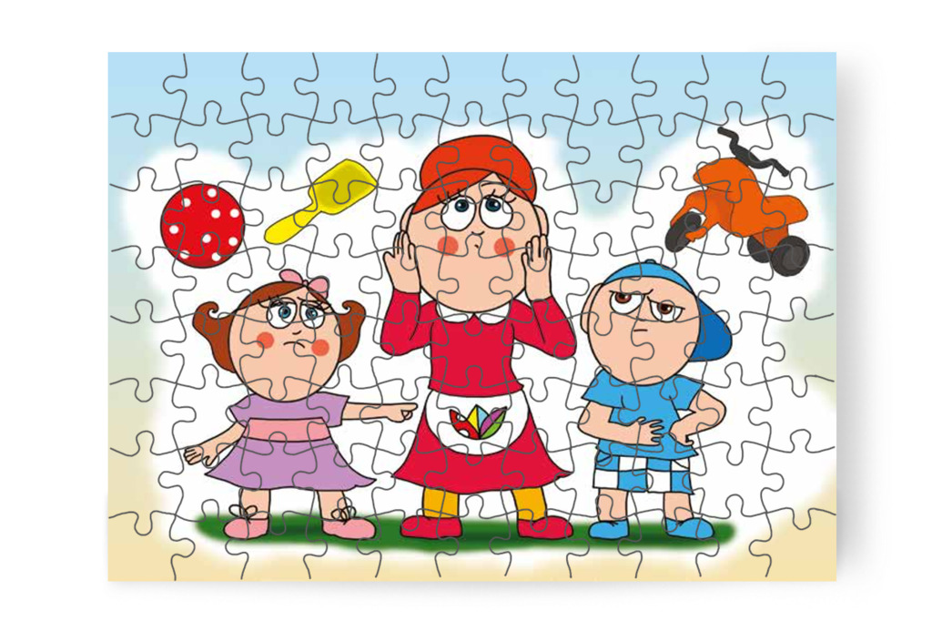 Márky és Natali egész délelőtt civakodnak – Márky szerelmes puzzle, 88 darab [TC24-10-P88]