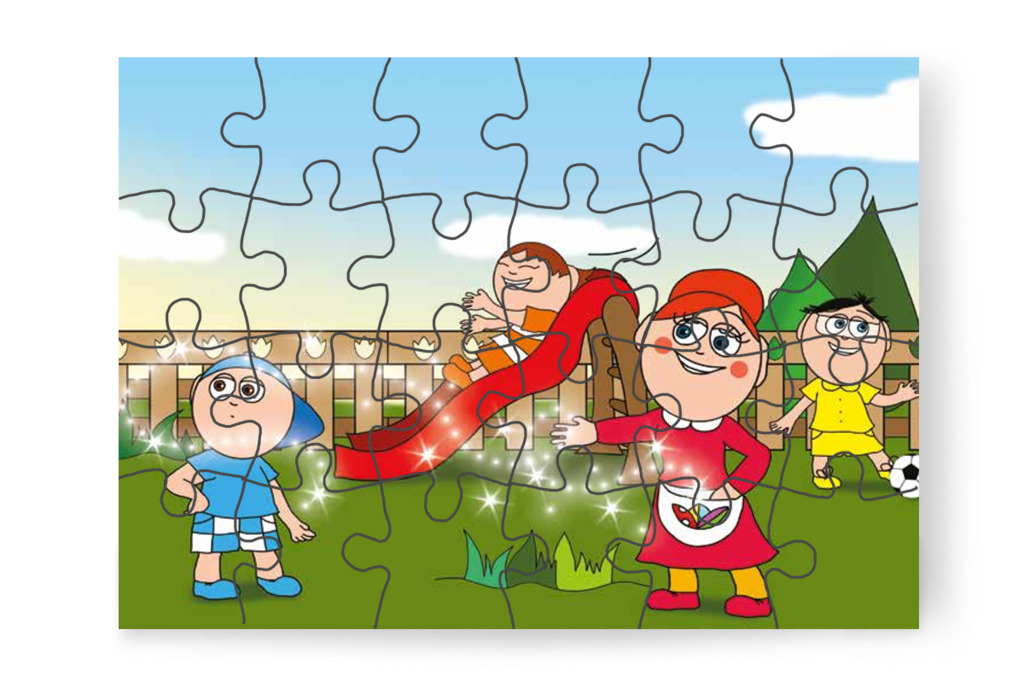 Óvónéni varázsporral próbál segíteni – Márky szerelmes puzzle, 24 darab [TC24-11-P24]