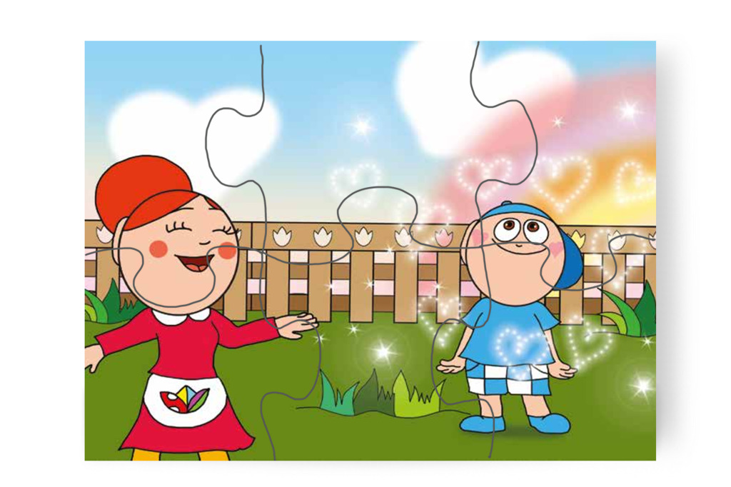 Márky hirtelen megnyugszik – Márky szerelmes puzzle, 6 darab [TC24-12-P06]